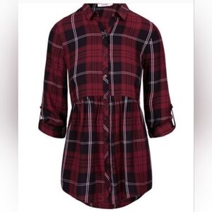 Plaid Tunic
